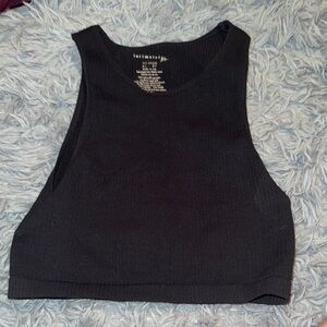 Women's Black Crop Top